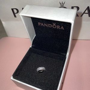 Clear sparkle spacer charm